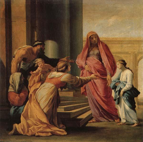 Eustache Le Sueur The Prsent of the Virgin in the Temple